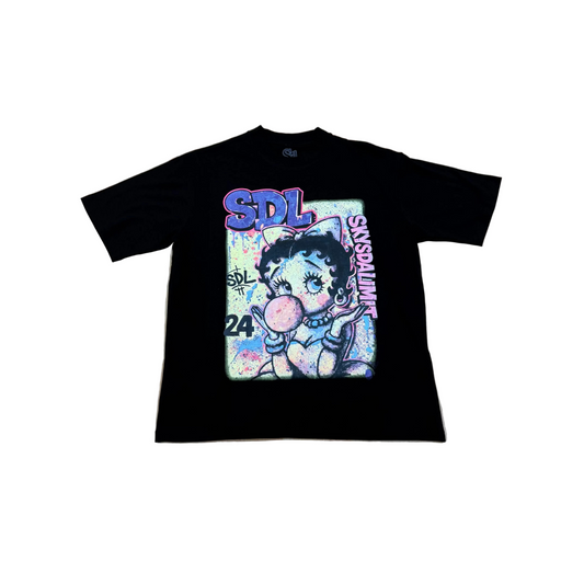 SKYS DA LIMIT BETTY BOOP GRAFFITI T-SHIRT