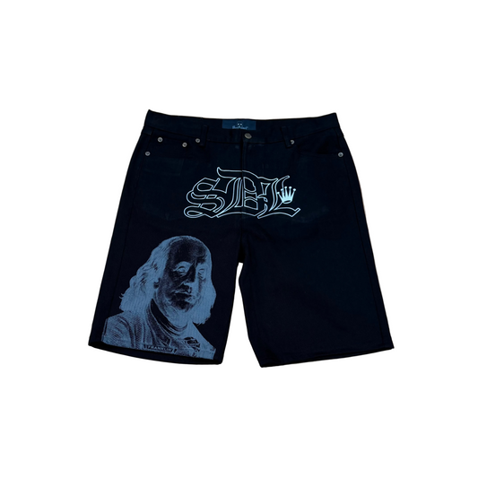 SKYS DA LIMIT BLACK GREY JORTS