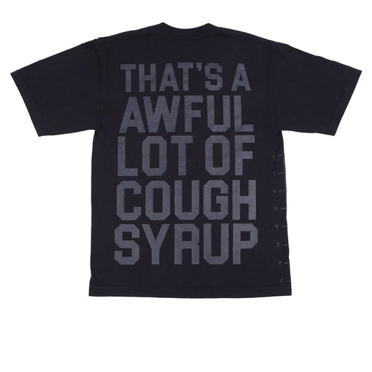 AWFUL LOT OF COUGH SYRUP CLASSIC T-SHIRT "BLACK ON BLACK"