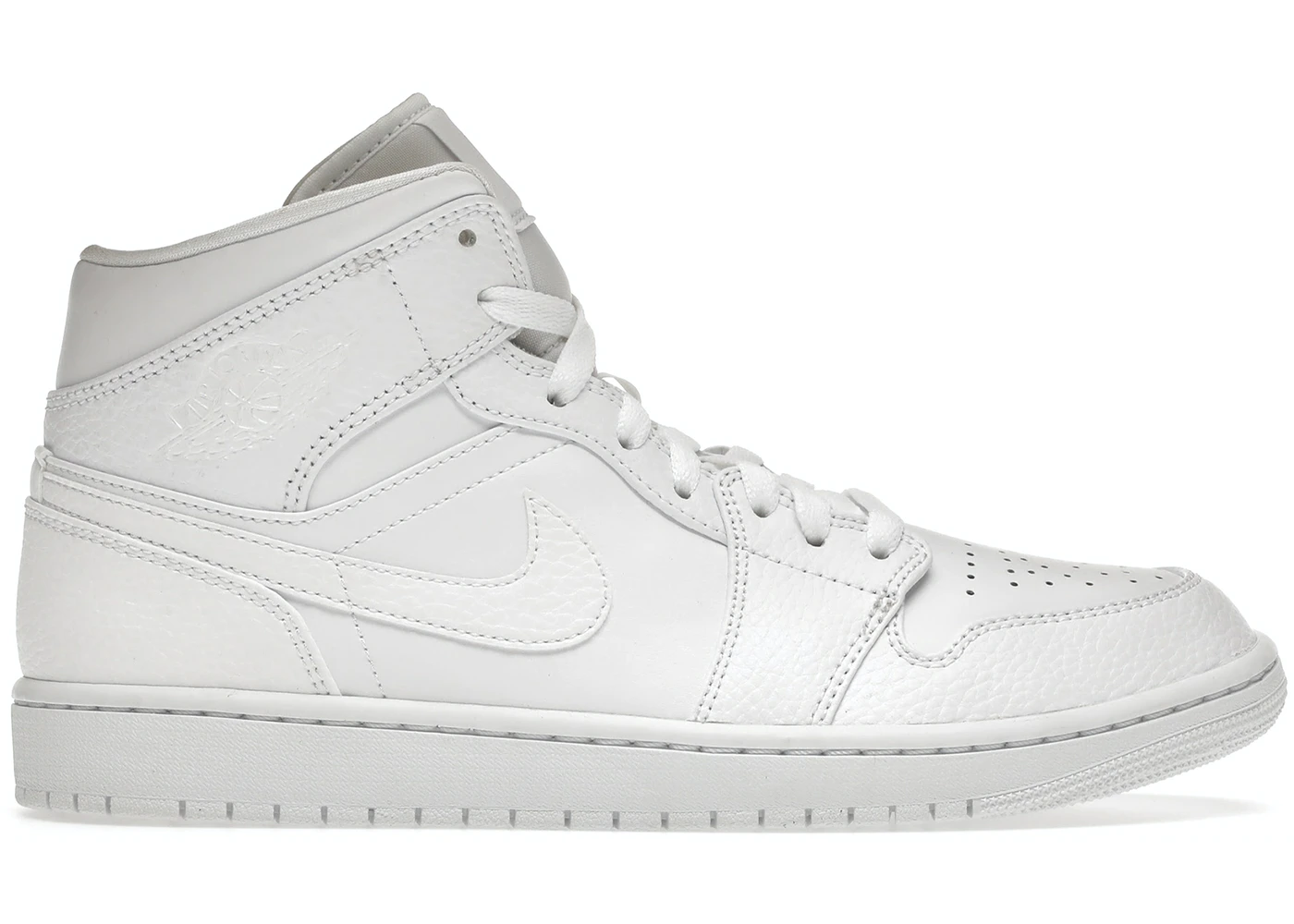 JORDAN 1 MID TRIPLE WHITE 2.0