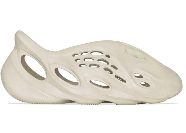 adidas Yeezy Foam RNNR Sand sneaker side view with unique perforated design