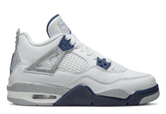 Jordan 4 Retro White Midnight Navy (GS)